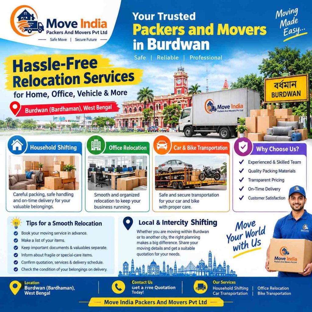 Packers and Movers in Burdwan | Move India Packers